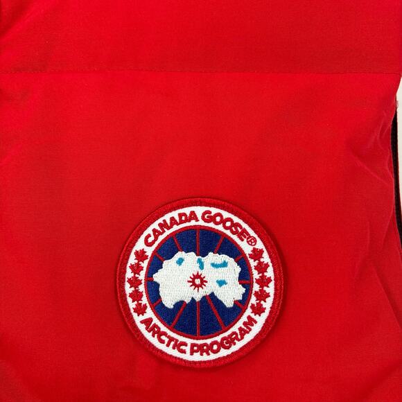 Canada Goose Vest Size 3XL Men’s Red Duck Down Insulation Quilted - Picture 5 of 14